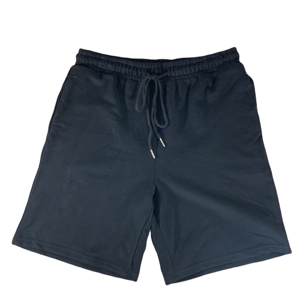 Kaxindeb Bermuda Long Shorts Workout Yoga Running Lounge Sweat Shorts - Black -M